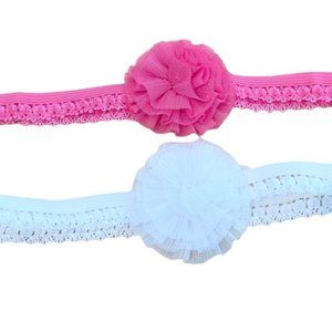 2 Infant Headwraps Headbands
